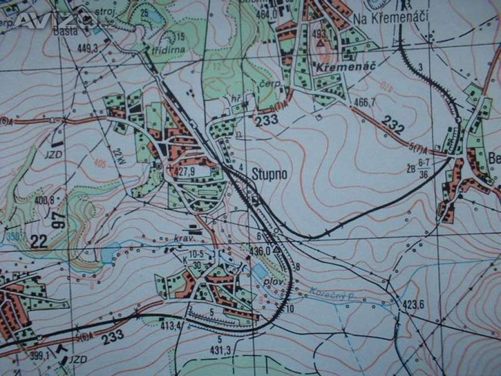 Foto inzerátu Vojenská profesionální tajná mapa Stupno 1:25
