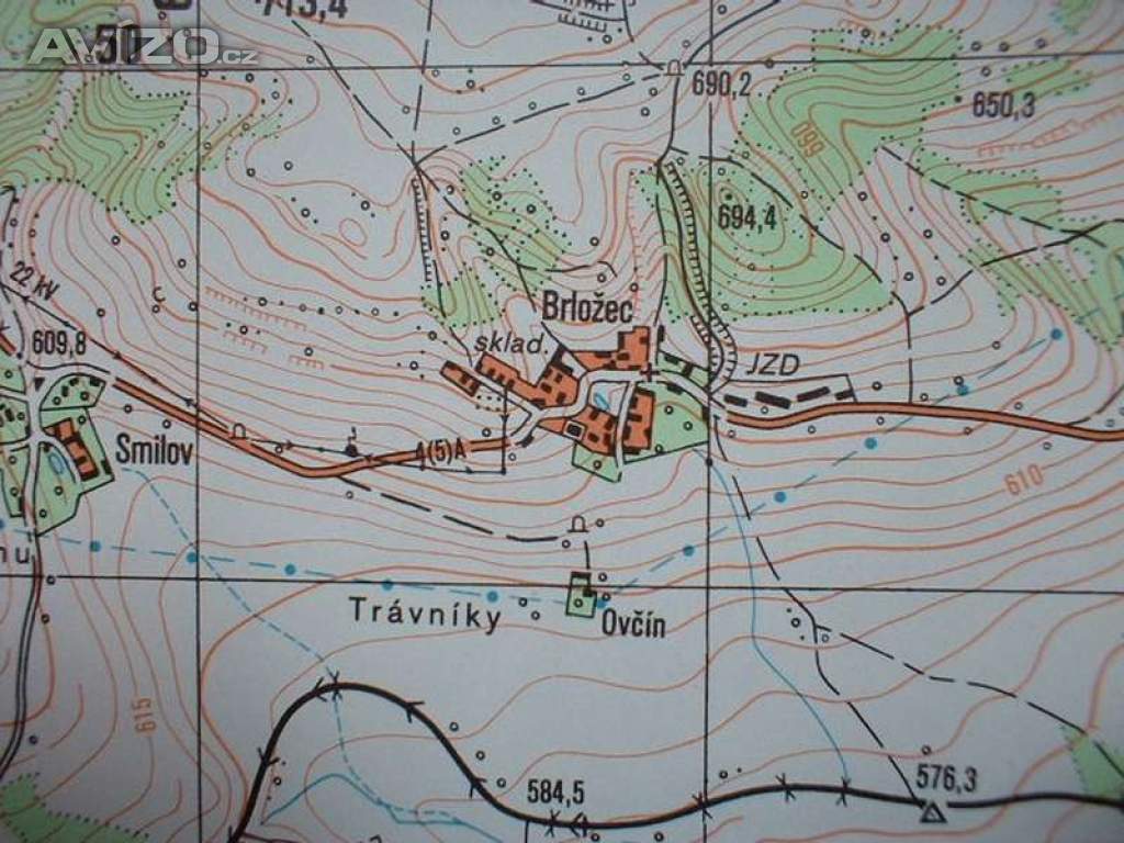 Foto inzerátu Vojenská profesionální tajná mapa Štědrá 1:25