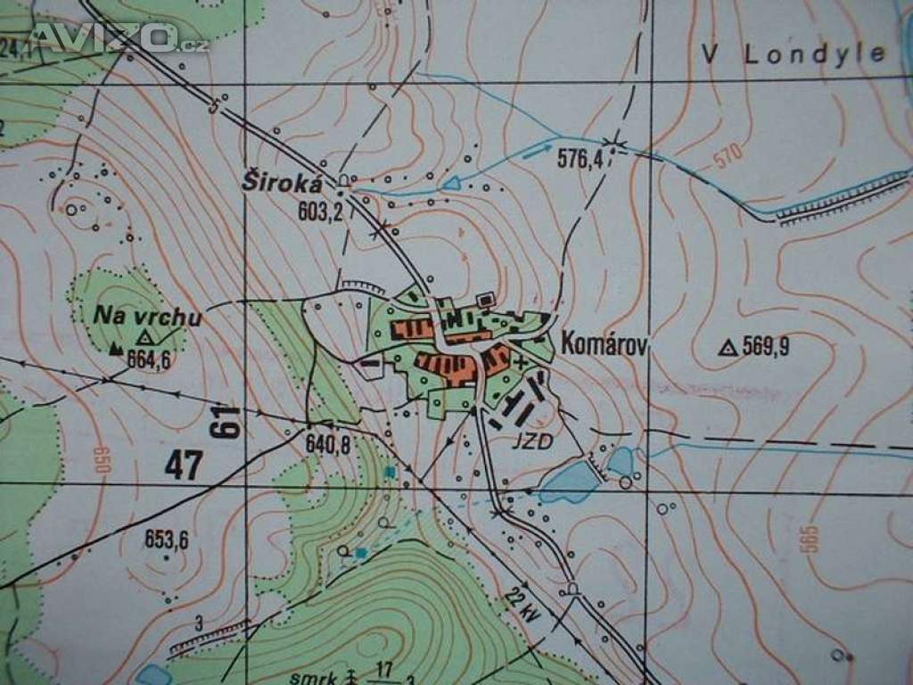 Foto inzerátu Vojenská profesionální tajná mapa Štědrá 1:25