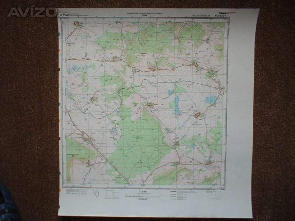 Foto inzerátu Vojenská profesionální tajná mapa Štědrá 1:25