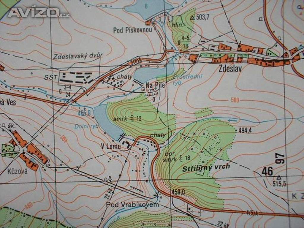 Foto inzerátu Vojenská profesionální tajná mapa Čistá 1:25