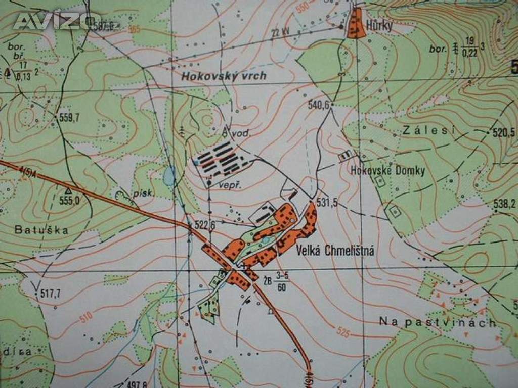 Foto inzerátu Vojenská profesionální tajná mapa Čistá 1:25