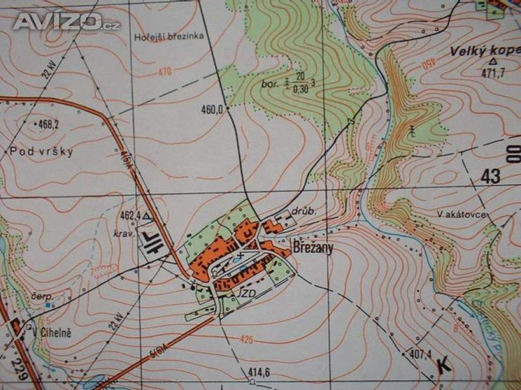 Foto inzerátu Vojenská profesionální tajná mapa Čistá 1:25