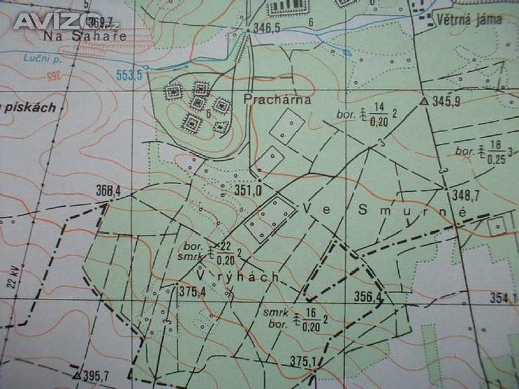 Vojenská profesionální tajná mapa Nýřany 1:25