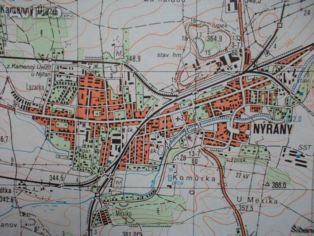 Foto inzerátu Vojenská profesionální tajná mapa Nýřany 1:25