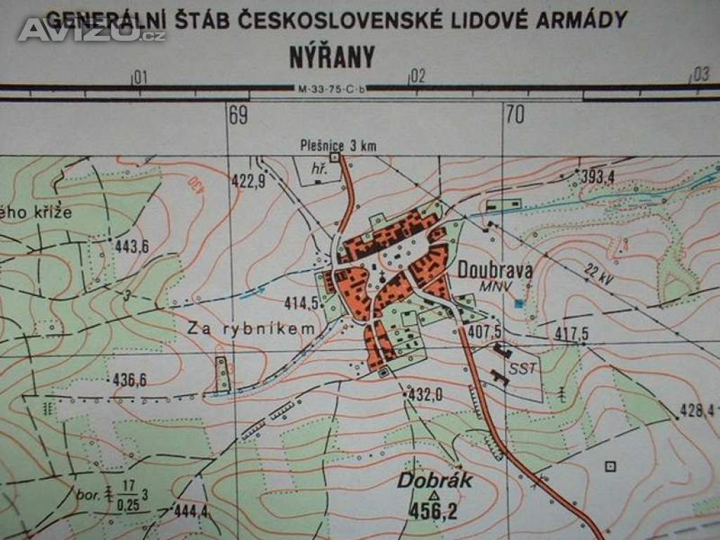 Foto inzerátu Vojenská profesionální tajná mapa Nýřany 1:25