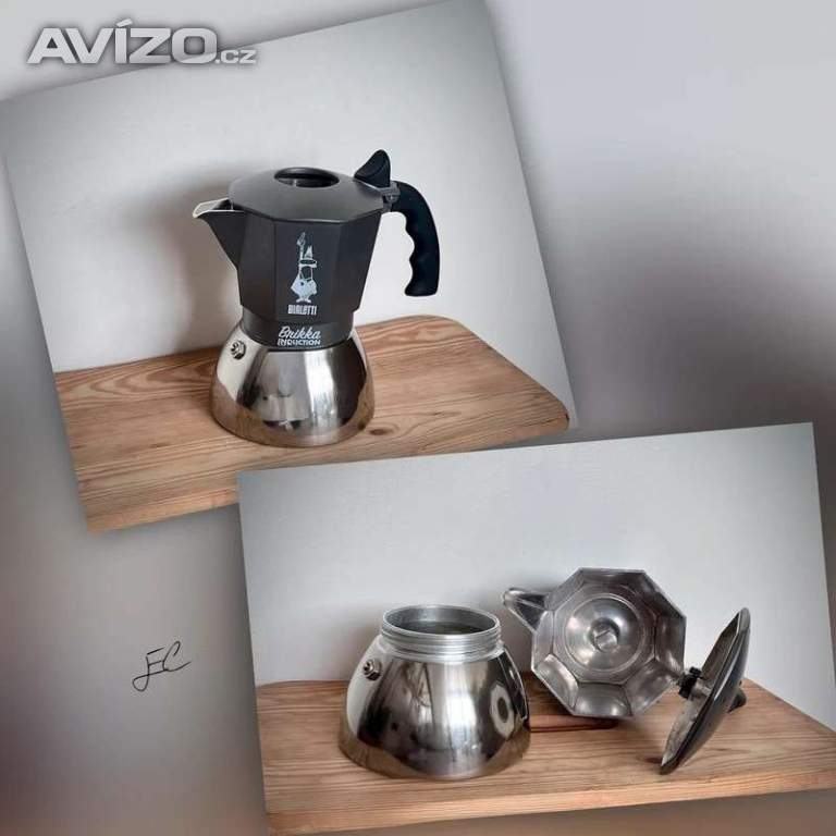 Moka konvice Bialetti Brikka 4 šedá