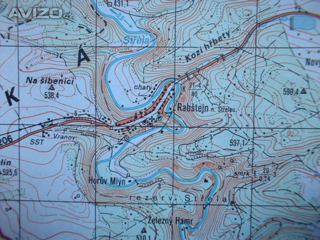 Foto inzerátu Vojenská profesionální tajná mapa Jesenice
