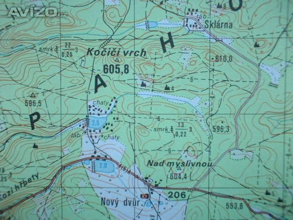 Foto inzerátu Vojenská profesionální tajná mapa Jesenice