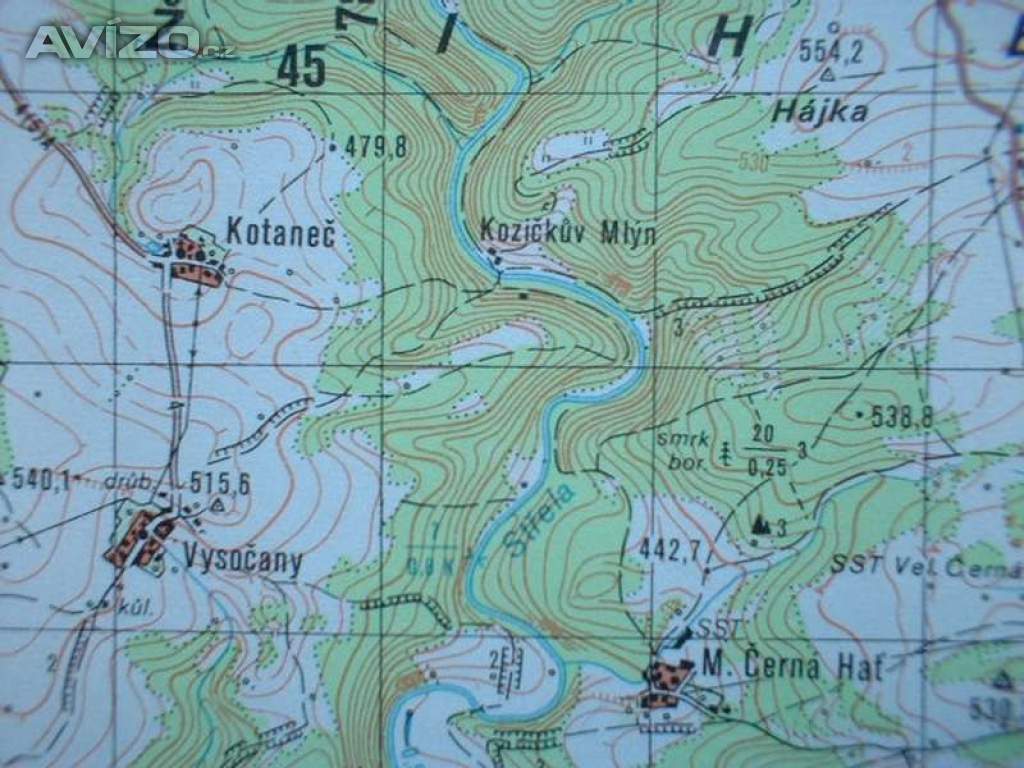 Foto inzerátu Vojenská profesionální tajná mapa Jesenice