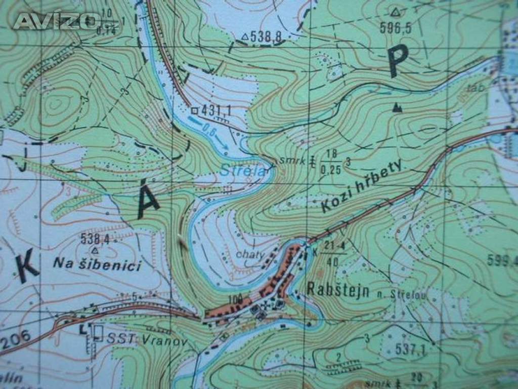 Foto inzerátu Vojenská profesionální tajná mapa Jesenice