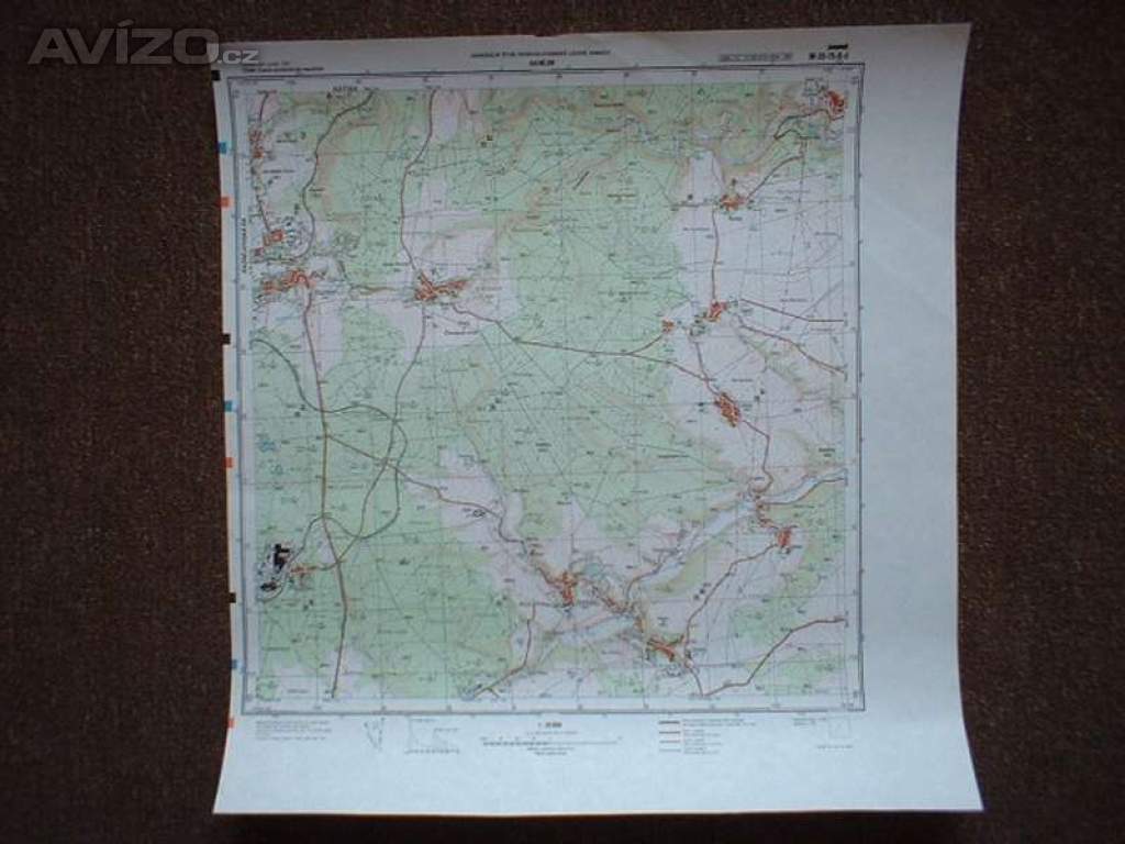 Foto inzerátu Vojenská profesionální tajná mapa Kaznějov
