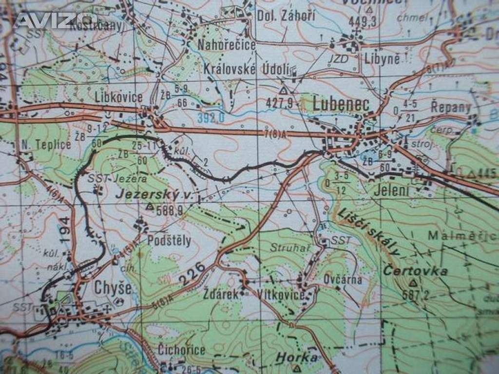 Foto inzerátu Vojenská profesionální tajná mapa Podbořany