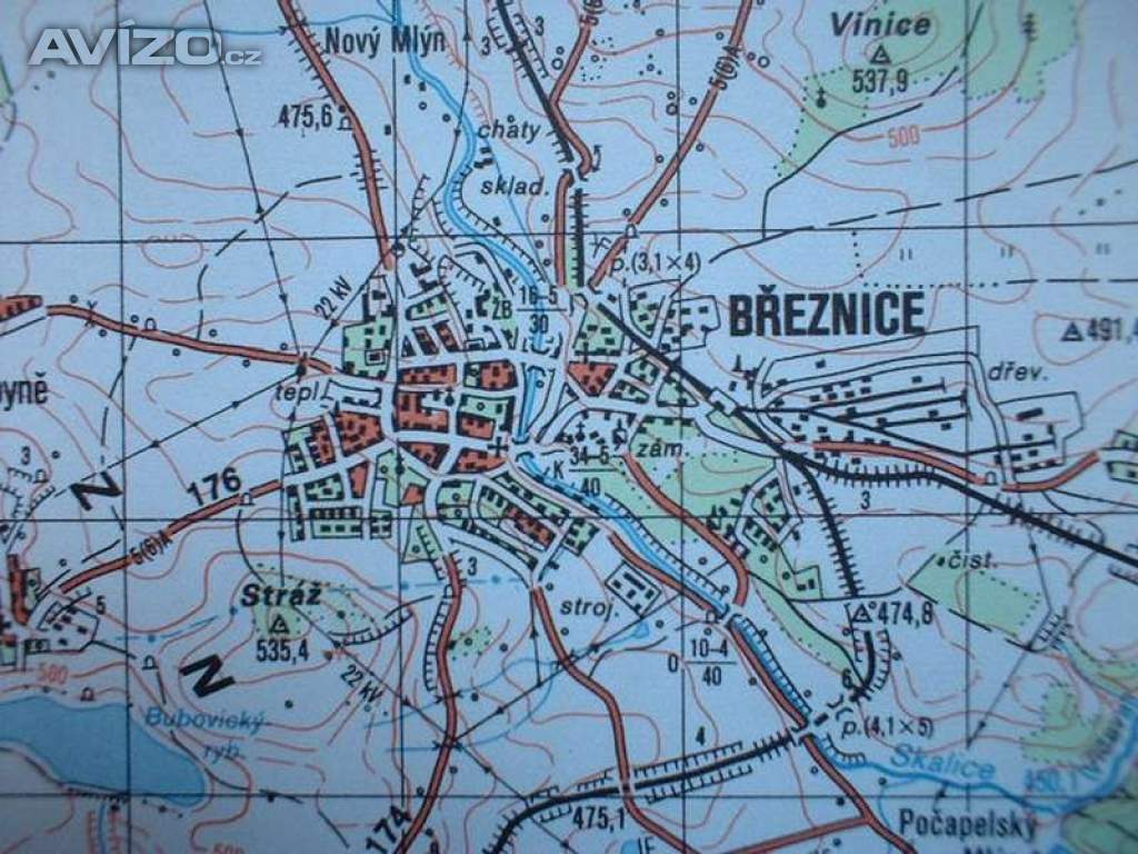 Foto inzerátu Vojenská tajná mapa Rožmitál Brdy voj.prostor Jince