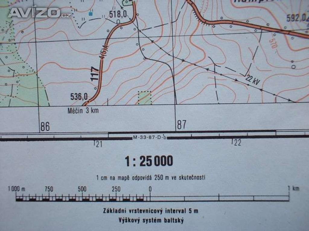 Foto inzerátu Vojenská profesionální tajná mapa Skašov 1:25