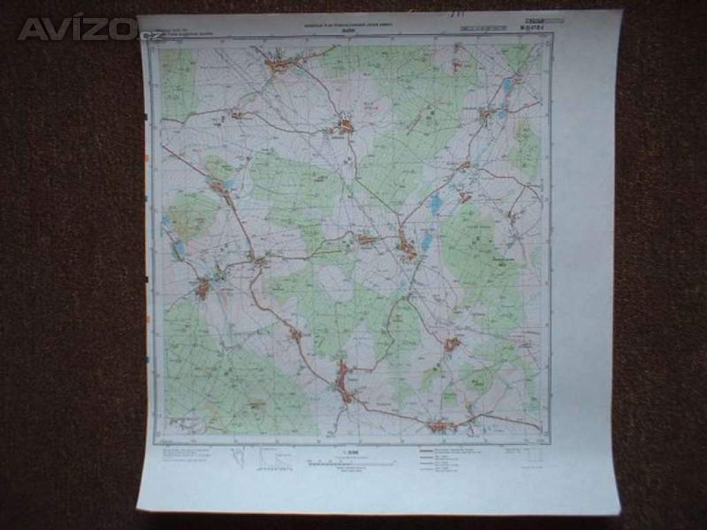 Foto inzerátu Vojenská profesionální tajná mapa Skašov 1:25