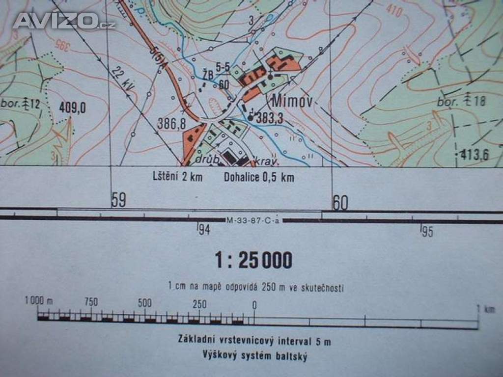 Foto inzerátu Vojenská profesionální tajná mapa Staňkov 1:25