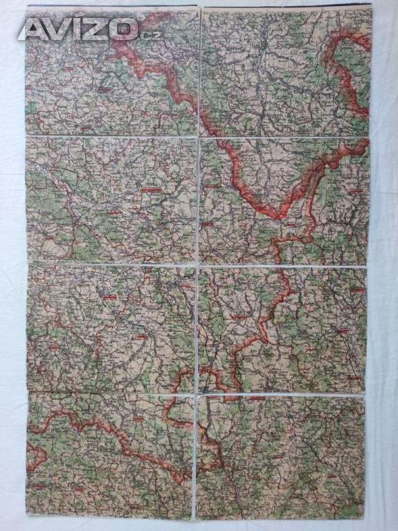 Foto inzerátu Strará mapa - Východní Čechy, Orlické hory a Severní Morava