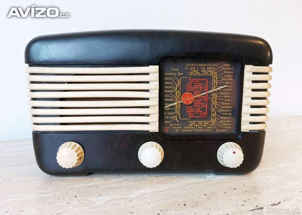 Starožitné rádio Tesla Talisman 306U, plně funkční, krásný stav po renovaci