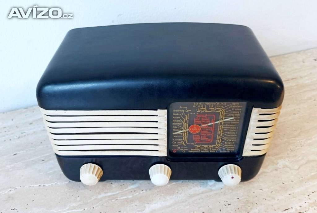 Foto inzerátu Starožitné rádio Tesla Talisman 306U, plně funkční, krásný stav po renovaci