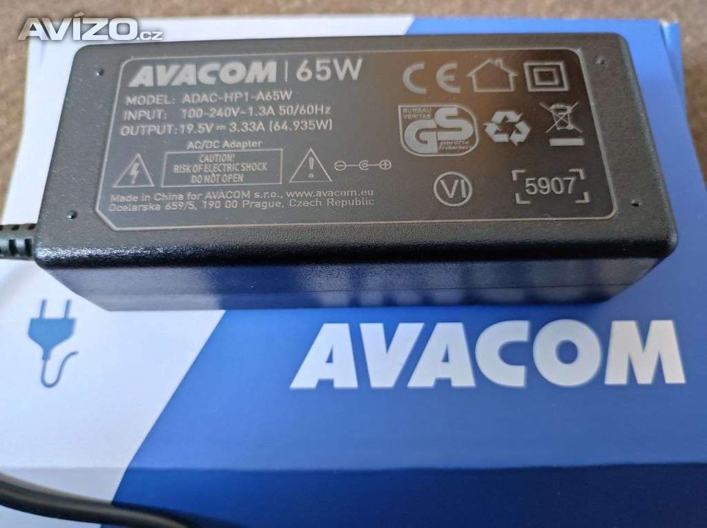 Foto inzerátu Adaptér HP Avacom 65W nový nepoužitý