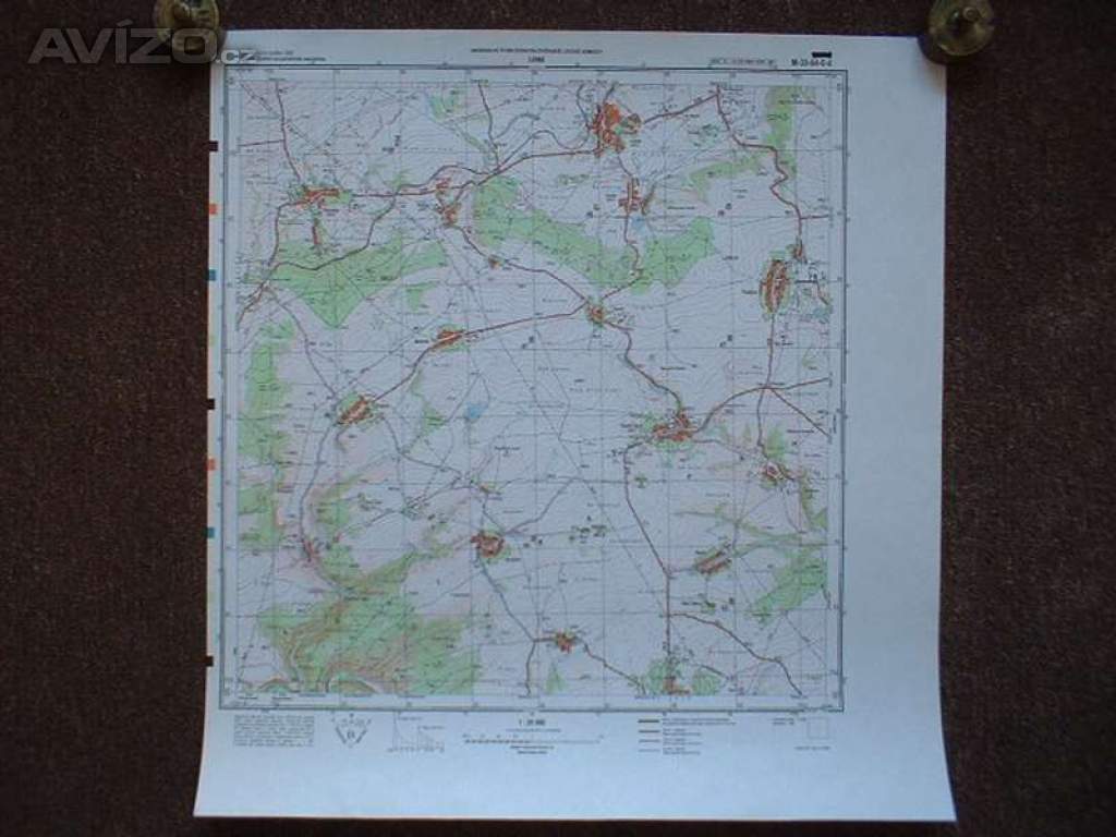 Foto inzerátu Vojenská profesionální tajná mapa Lubná 1:25