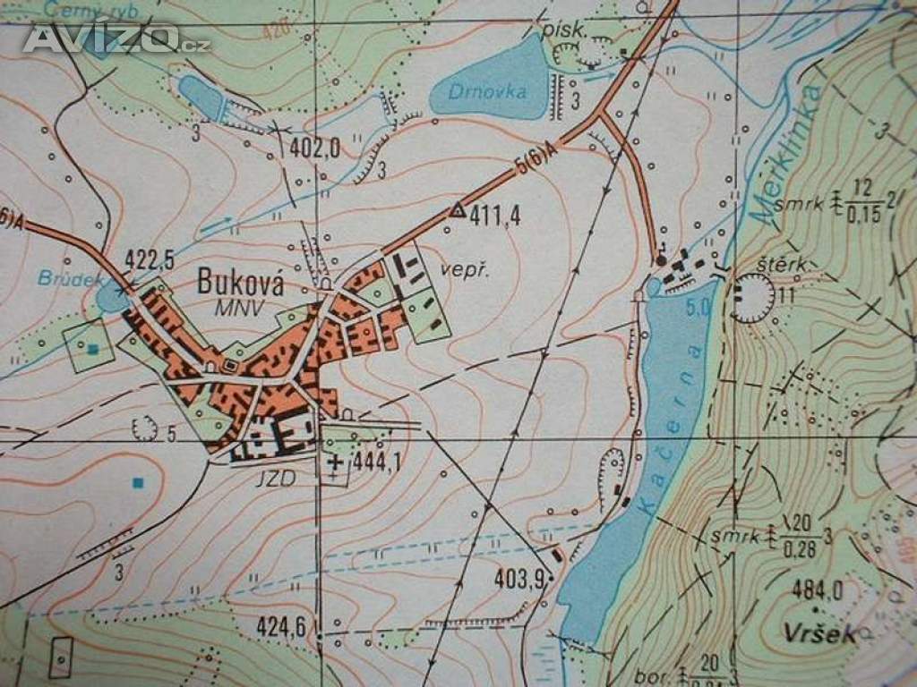 Foto inzerátu Vojenská profesionální tajná mapa Merklín 1:25