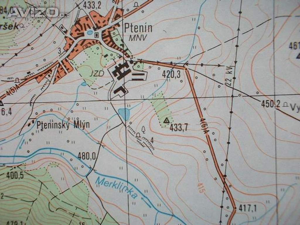 Foto inzerátu Vojenská profesionální tajná mapa Merklín 1:25
