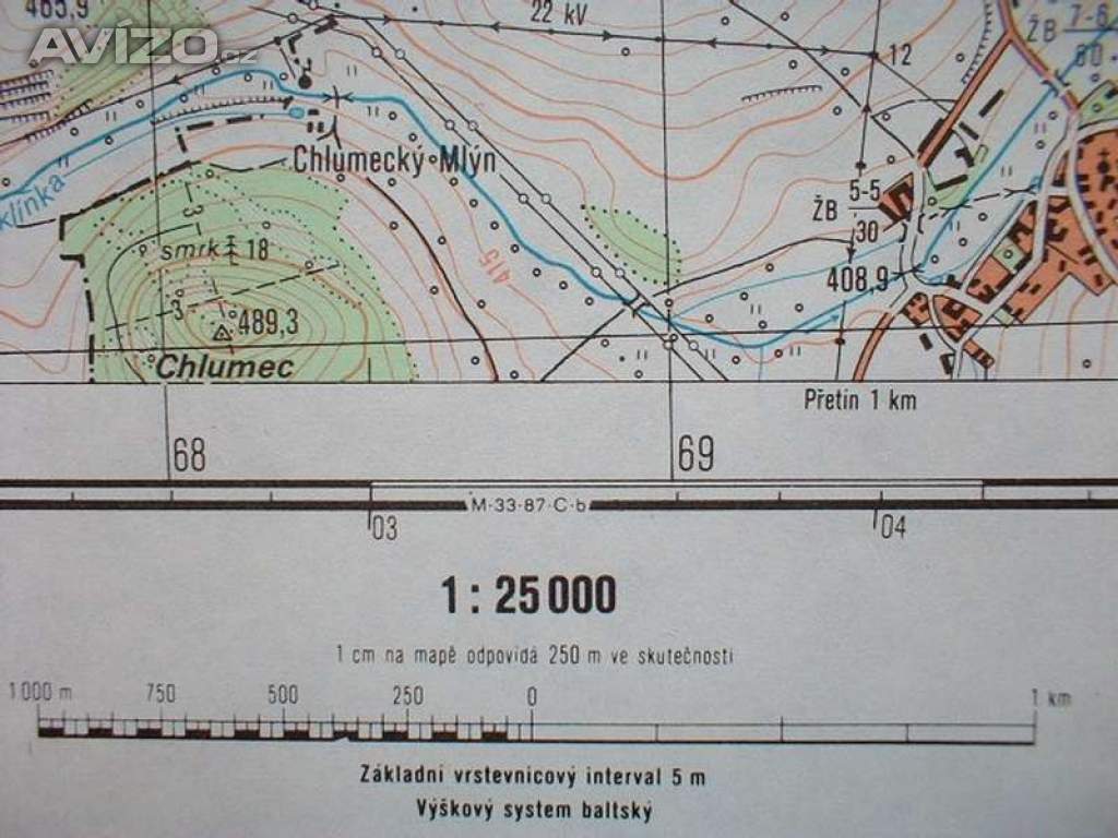 Foto inzerátu Vojenská profesionální tajná mapa Merklín 1:25