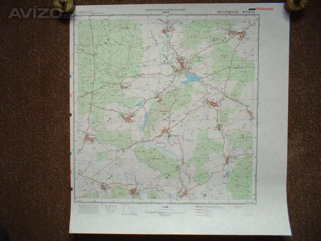 Foto inzerátu Vojenská profesionální tajná mapa Merklín 1:25