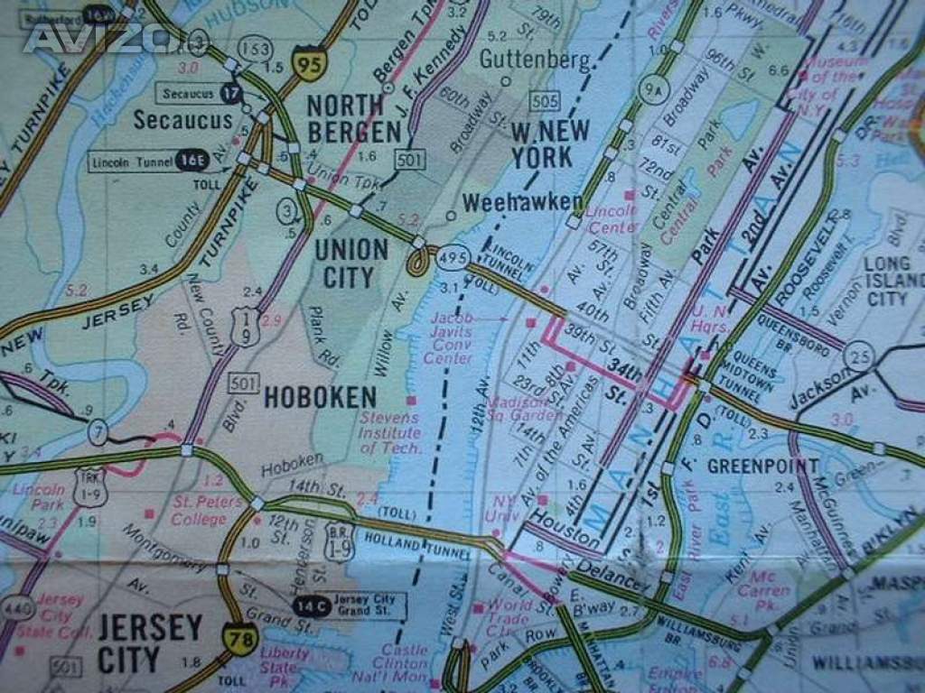 Mapa a plán New York Niagara USA