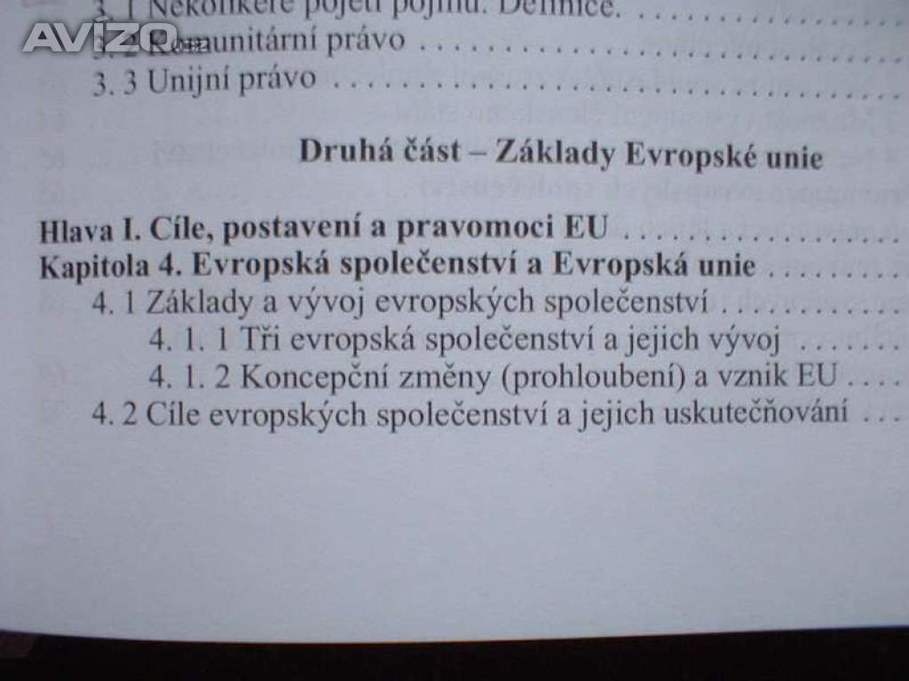 Foto inzerátu Evropské právo podrobná učebnice