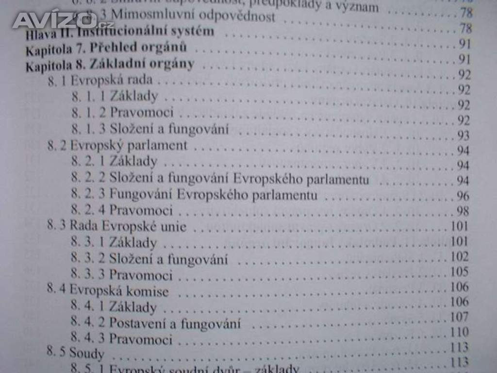 Foto inzerátu Evropské právo podrobná učebnice