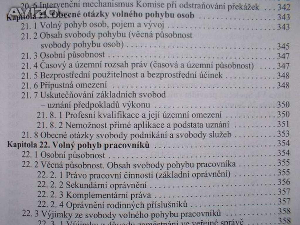 Foto inzerátu Evropské právo podrobná učebnice