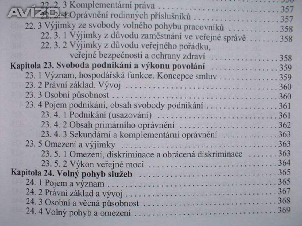 Foto inzerátu Evropské právo podrobná učebnice