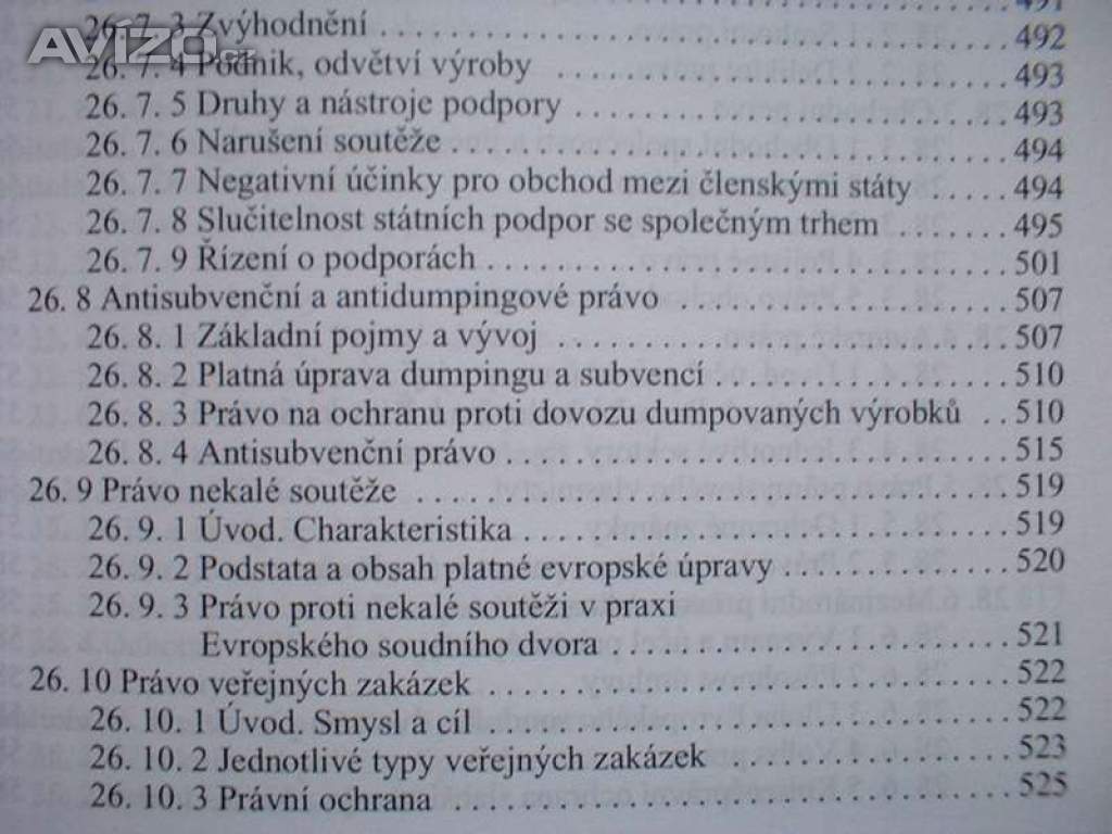 Foto inzerátu Evropské právo podrobná učebnice
