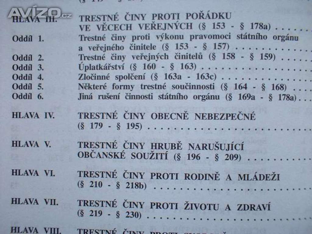Foto inzerátu Trestní zákon a trestní řád Poznámkové vydání vysvětlením