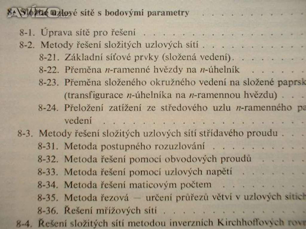 Foto inzerátu Teoretická elektroenergetika rozvodné sítě elektřina