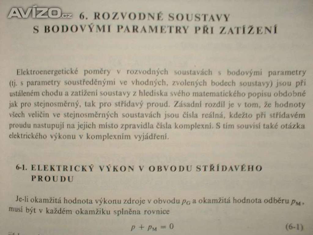 Foto inzerátu Teoretická elektroenergetika rozvodné sítě elektřina