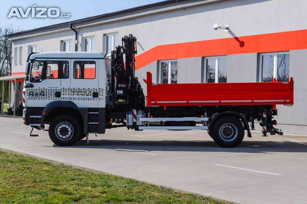 Foto inzerátu MAN TGM 18.240 4X4 TŘÍSTRANNÝ SKLÁPĚČ + HYDRAULICKÁ RUKA