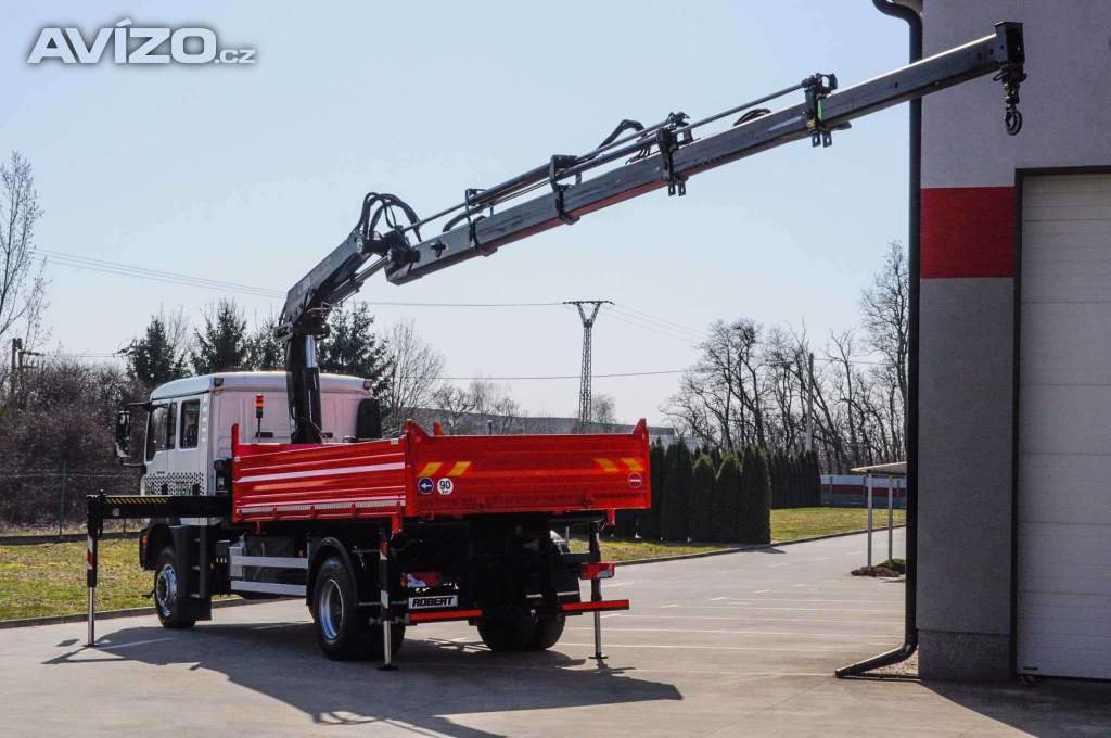 Foto inzerátu MAN TGM 18.240 4X4 TŘÍSTRANNÝ SKLÁPĚČ + HYDRAULICKÁ RUKA