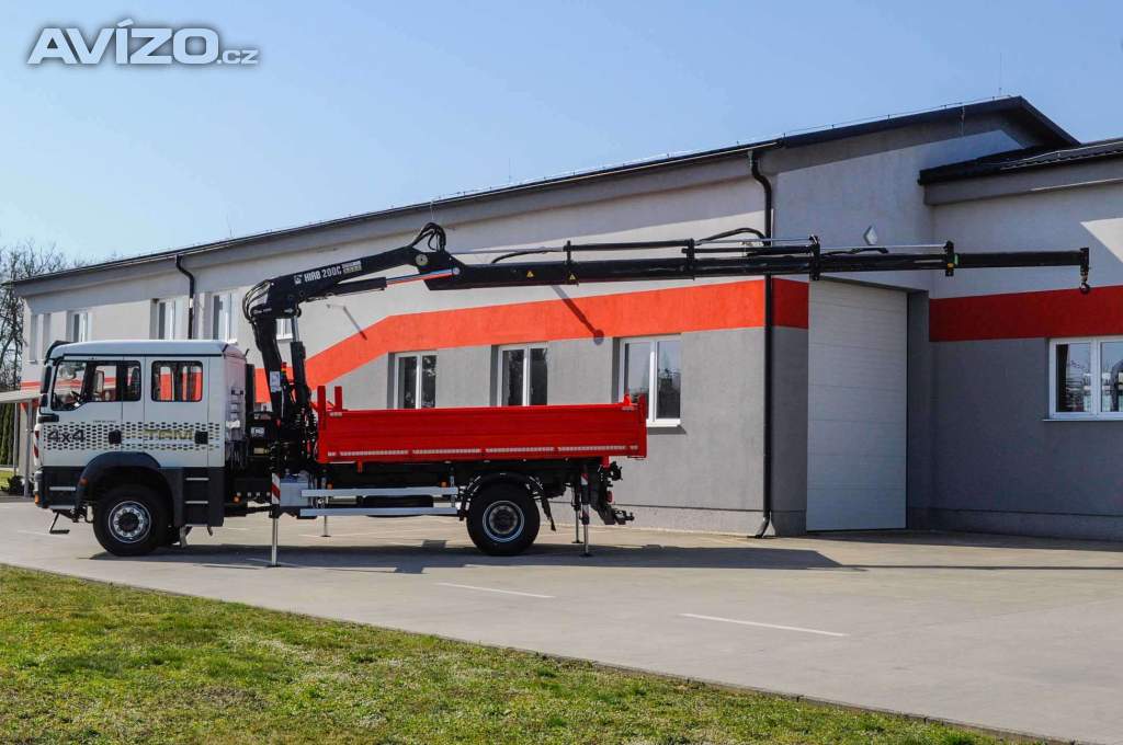 Foto inzerátu MAN TGM 18.240 4X4 TŘÍSTRANNÝ SKLÁPĚČ + HYDRAULICKÁ RUKA