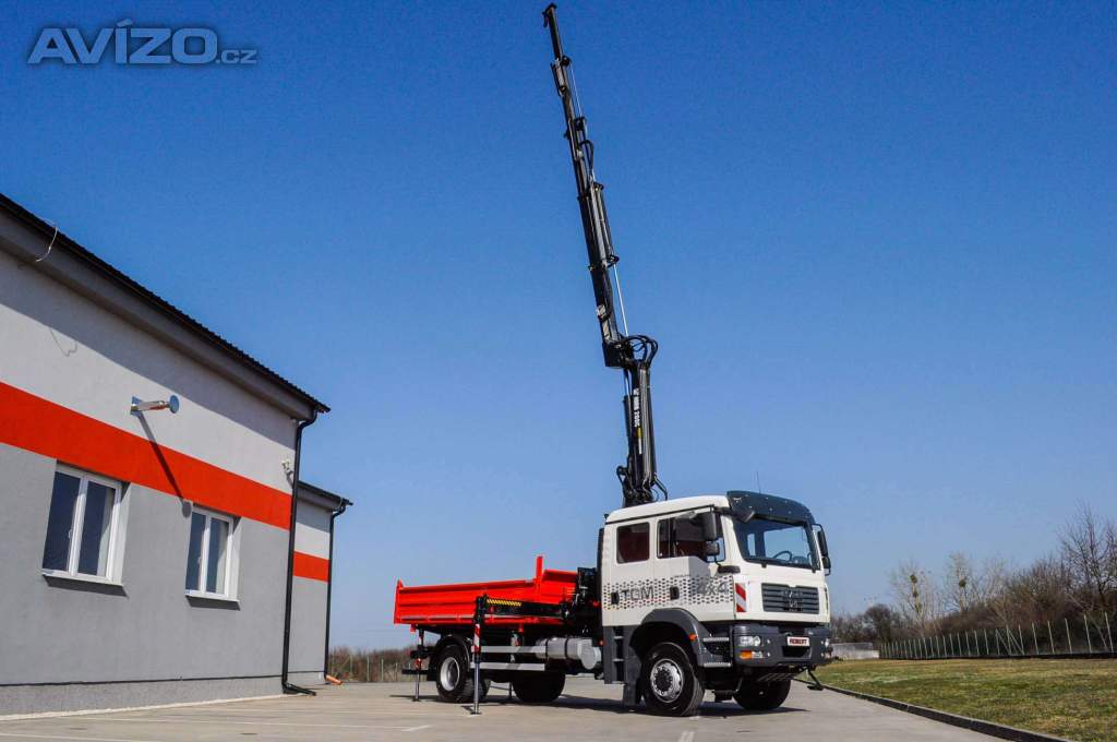 Foto inzerátu MAN TGM 18.240 4X4 TŘÍSTRANNÝ SKLÁPĚČ + HYDRAULICKÁ RUKA
