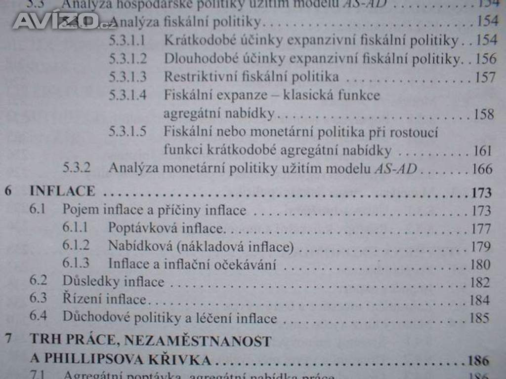 Foto inzerátu Kniha Makroekonomie Josef Brčák Bohuslav Sekerka