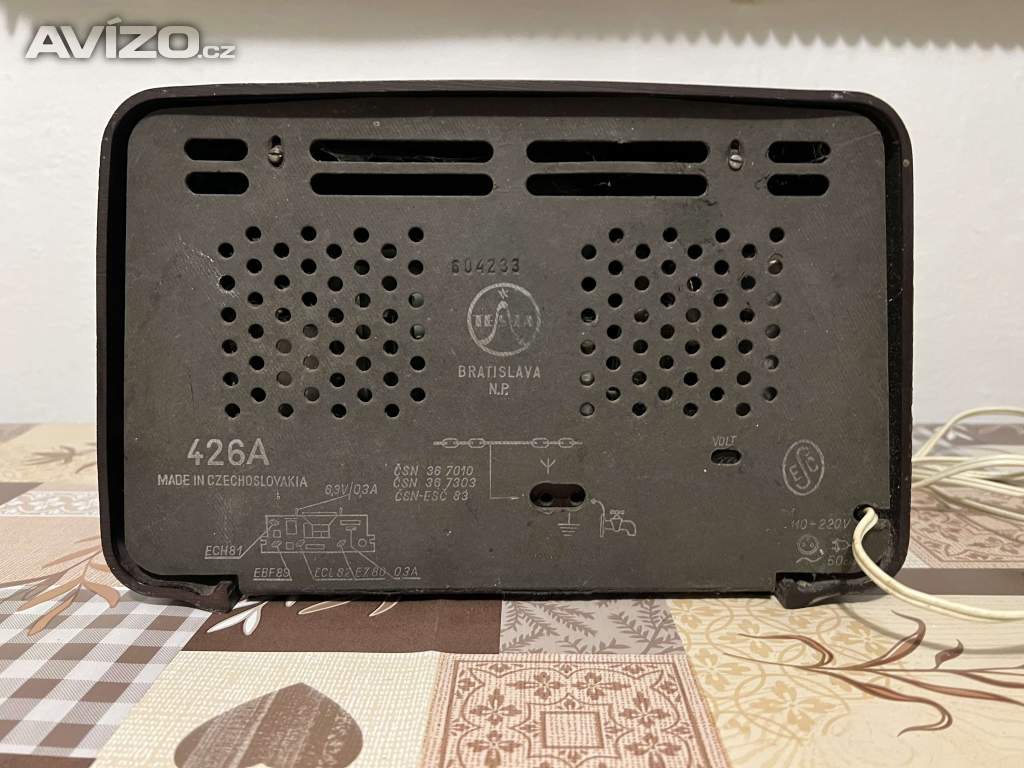 Foto inzerátu Rádio Tesla Tenor 1959-1960. Funkční!