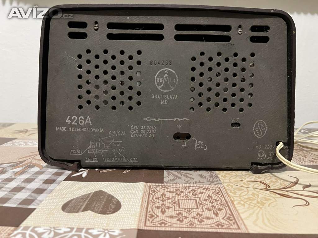 Foto inzerátu Rádio Tesla Tenor 1959-1960. Funkční!