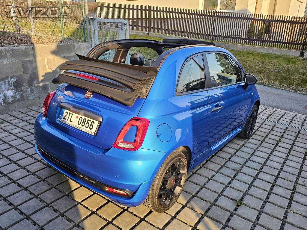 Foto inzerátu Fiat 500S cabrio (500C Sport), 1.2, facelift, 71 000 km, nová STK