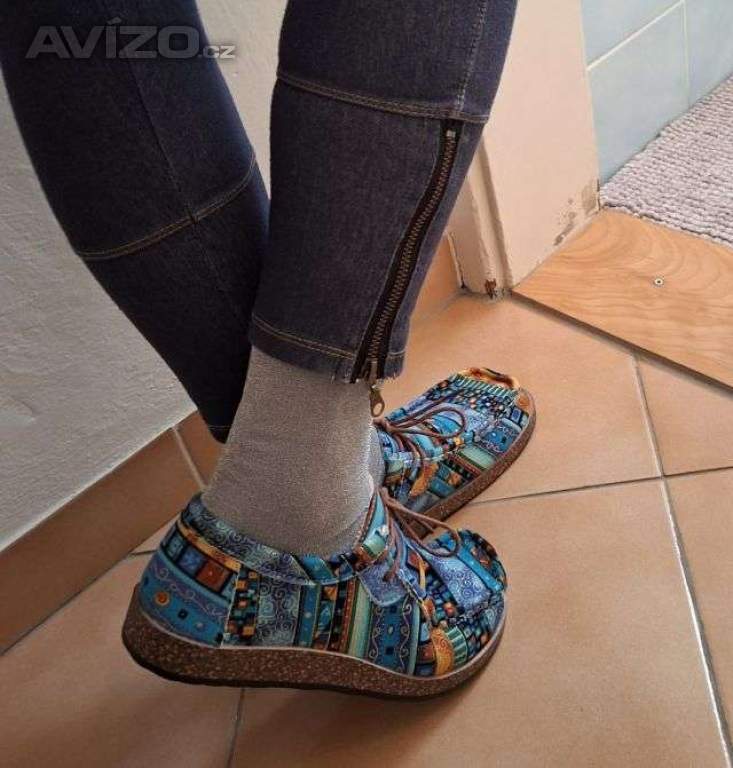 Foto inzerátu Mokasíny design patchwork č. 40