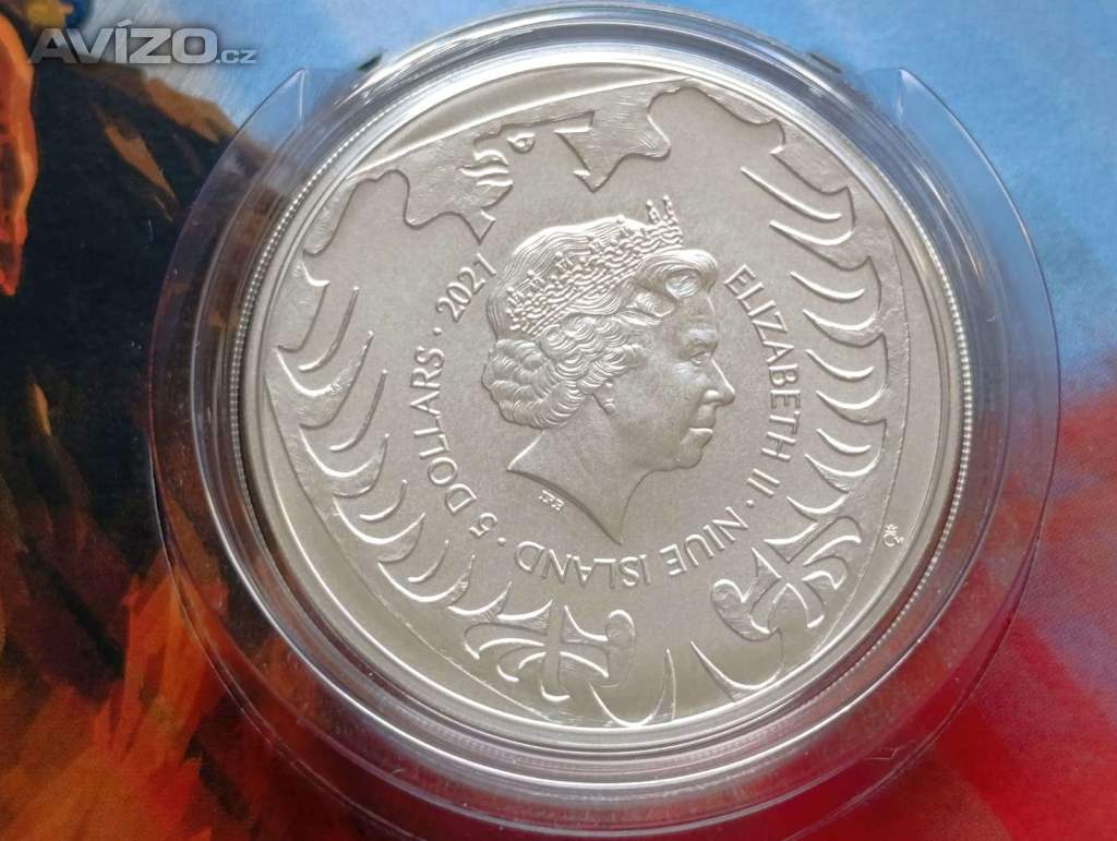 Foto inzerátu Český lev 2 Oz – 62,2 g Ag 999 – jen 1 000 ks 