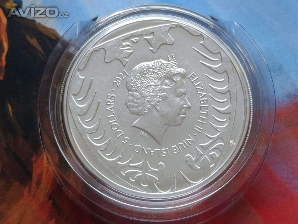 Foto inzerátu Český lev 2 Oz – 62,2 g Ag 999 – jen 1 000 ks 